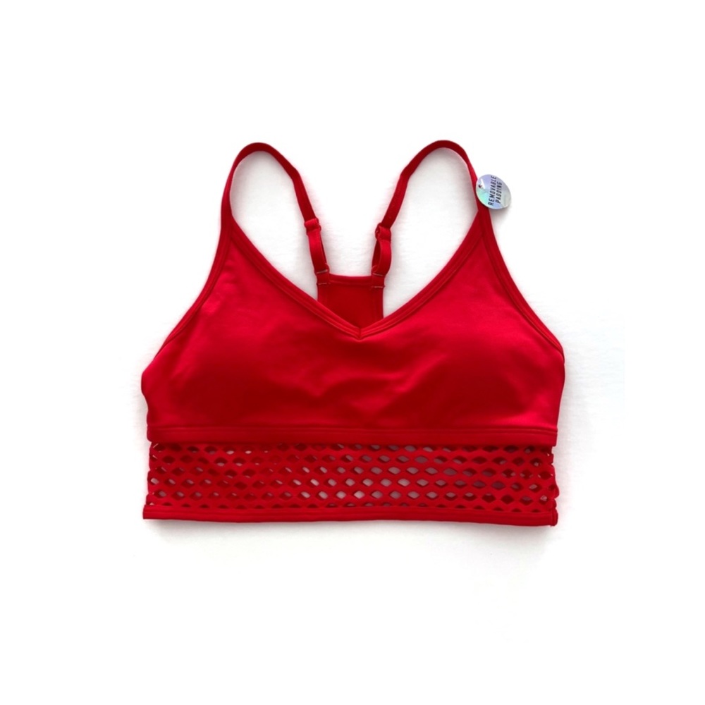 Victoria’s Secret Pink Ultimate Racerback Mesh Light Lined Sports Bra New